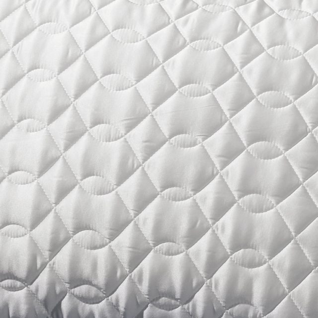 気軽にお買い物 天絹 シルク交織サテン 洗えるベッドパッド ポリエステル100％ DL(ダブルロング) ホワイト テンケン TK-BP24020WL  家具、インテリア